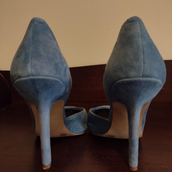 BCBG Paris Blue Suede Pumps - Picture 5 of 10